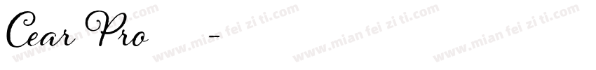Cear Pro 普通西方字体转换